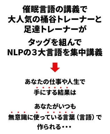 あなたの仕事や人生で手にする結果は、あなたの言語でつくられる・・・